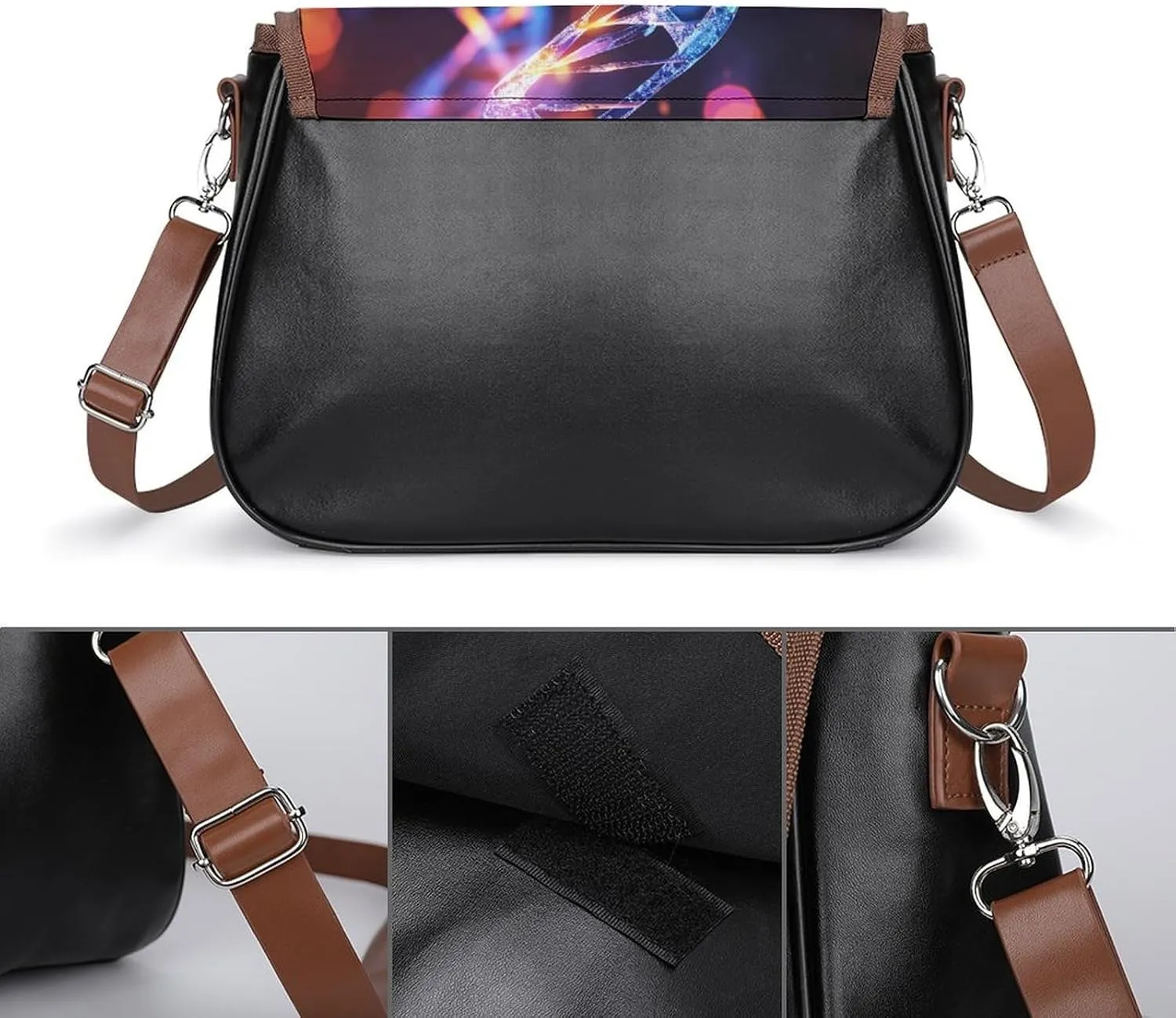 Jet Engine Crossbody Bags for Women,PU Leather Tote Bag for Women,Shoulder Bag Purse for Work Shopping Travel