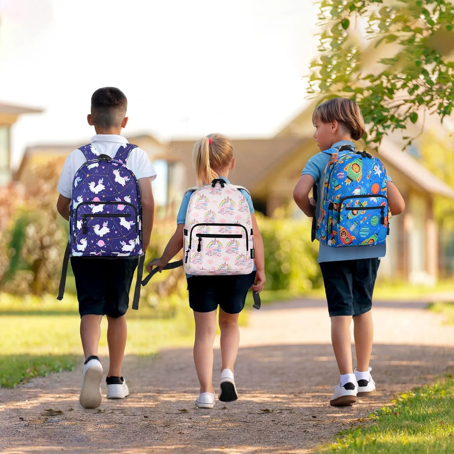 JOYHILL Kids Backpacks, Cute Lightweight Water Resistant Preschool Backpack, Adjustable Shoulder Straps for Boys Girls
