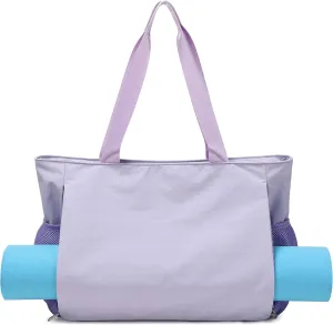 Jumpopack Yoga Mat Bag for Women Yoga Bag Mat Carrier Pilates Workout Bags Gym Bags with Wet Pocket,Purple