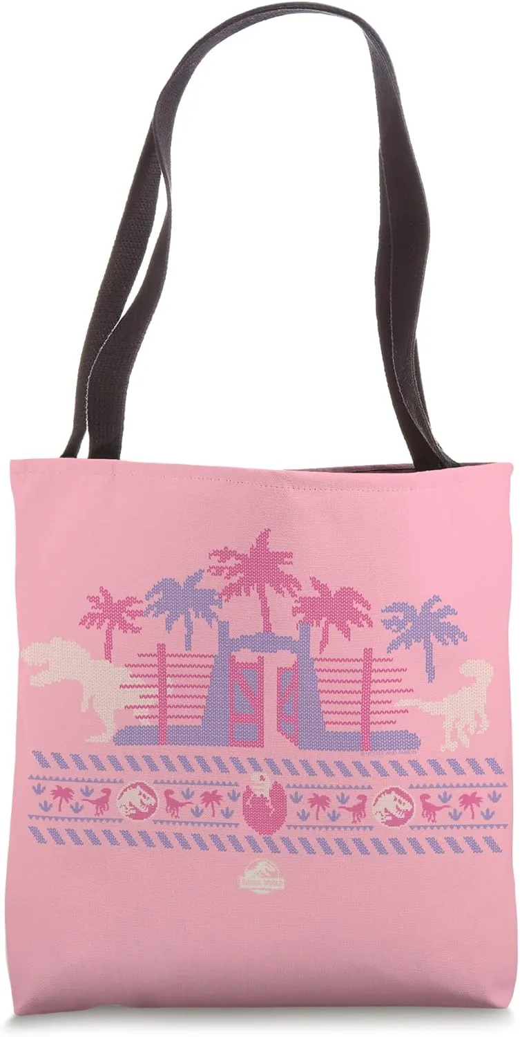 Jurassic World Gates Ugly Sweater Tote Bag