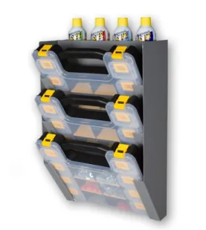 KARGO CASE SPRAY CAN HOLDER WITH 3 SMALL KARGO CASES