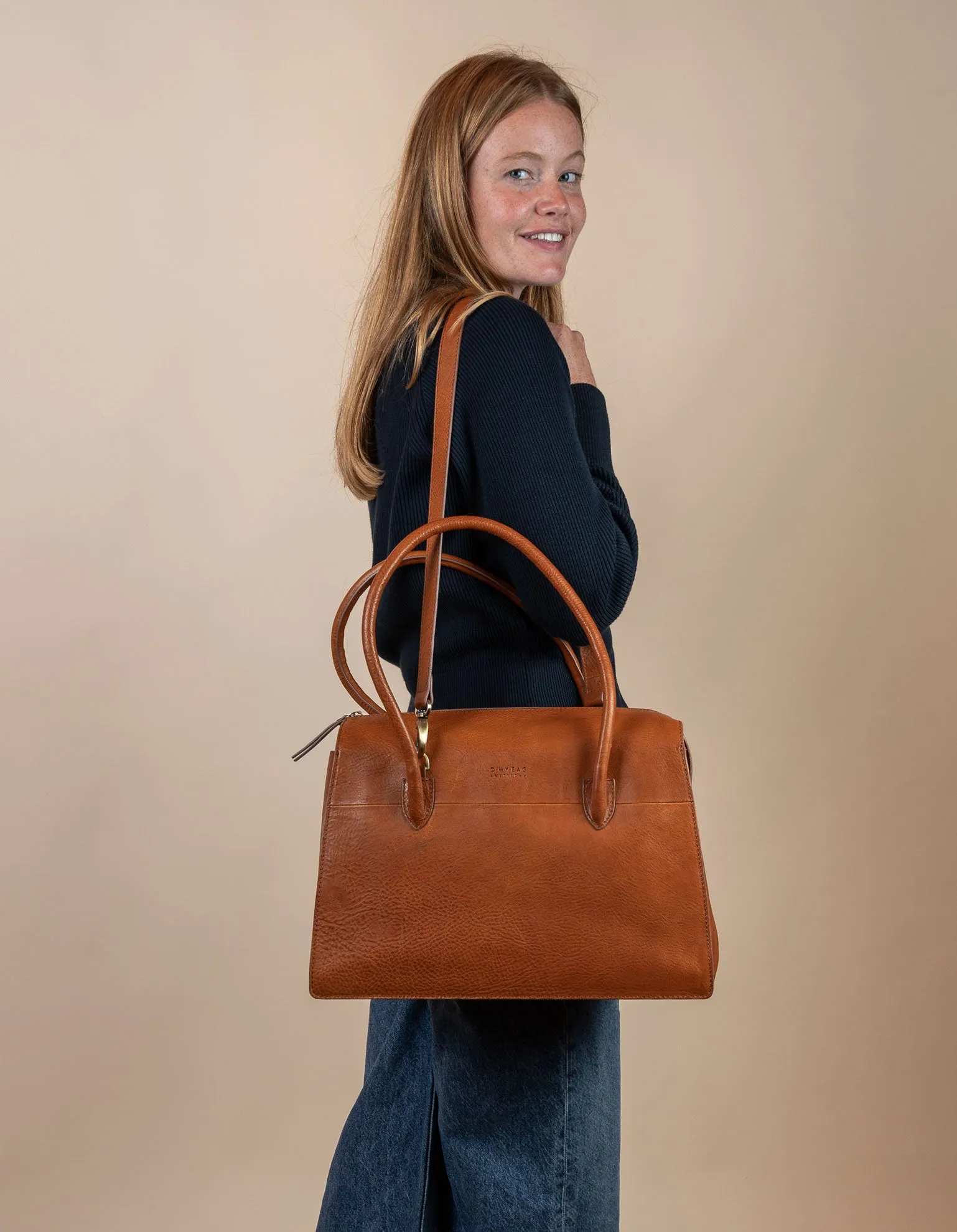 Kate - Cognac Stromboli Leather