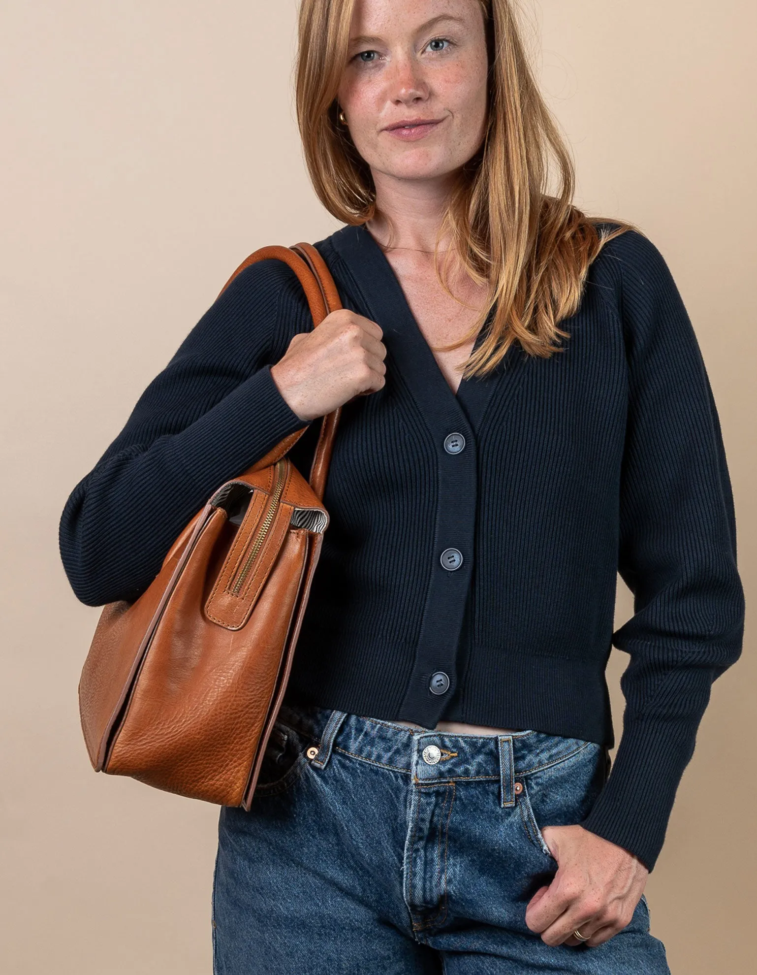 Kate - Cognac Stromboli Leather