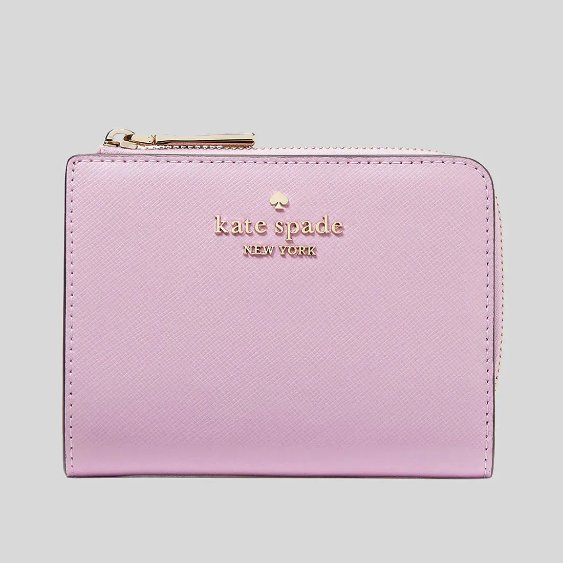 KATE SPADE Madison Small L Zip Wallet Berry Cream RS-KH615
