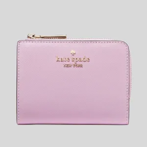 KATE SPADE Madison Small L Zip Wallet Berry Cream RS-KH615