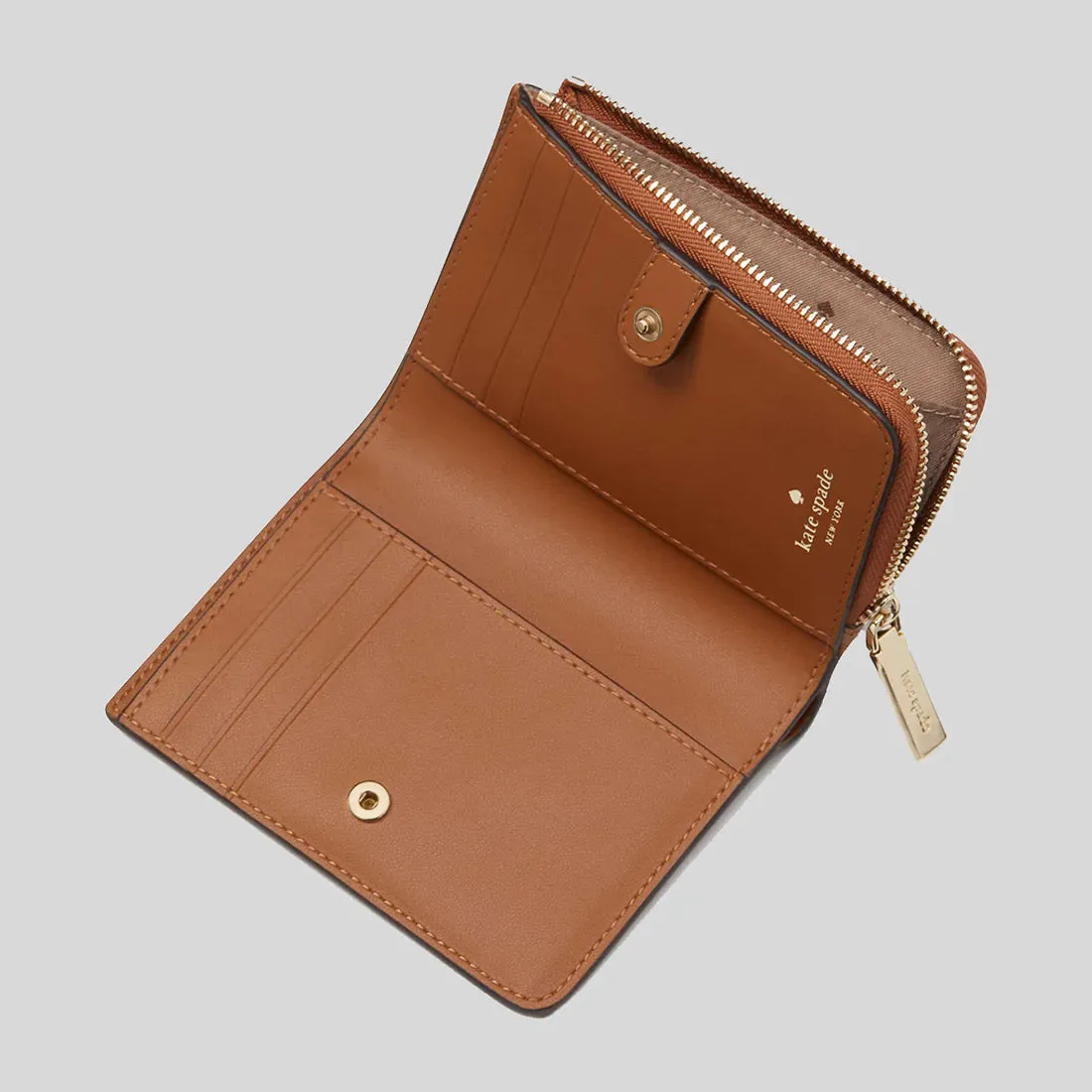 KATE SPADE Madison Small L Zip Wallet Cavern Clay RS-KH615