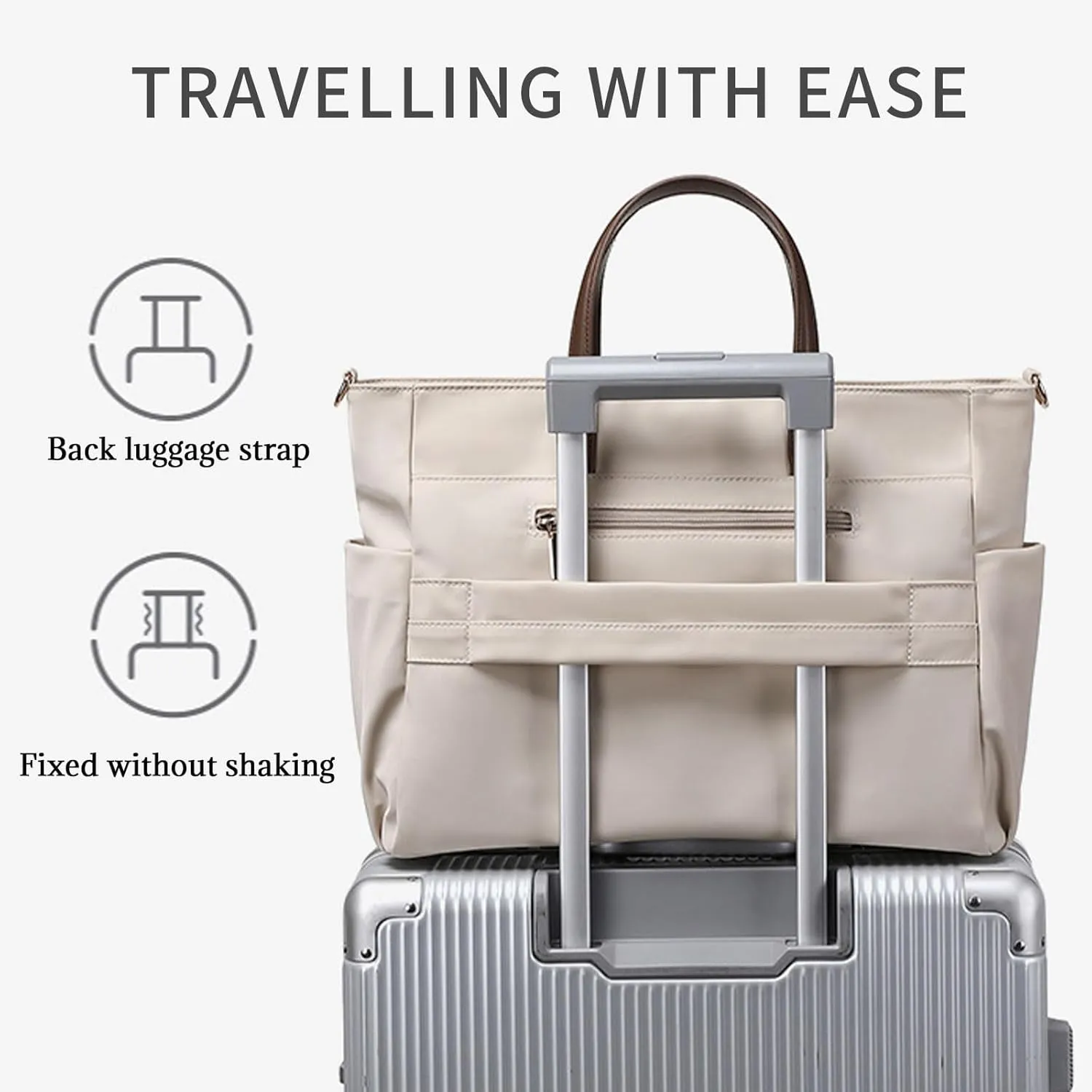 KEBEIXUAN Laptop Bag for Women Computer and Tablet Shoulder Bag Work Tote Bags With Zipper Handbags for Teachers Gift Travel