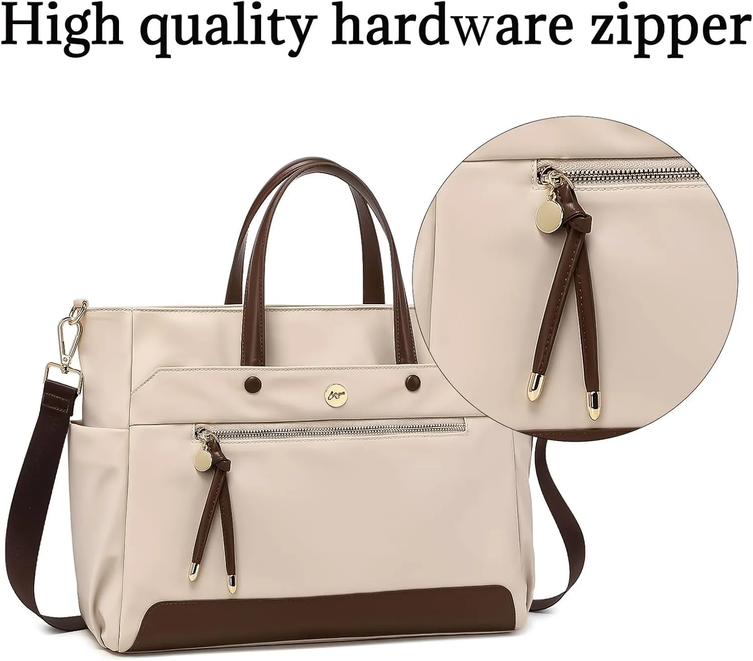 KEBEIXUAN Laptop Bag for Women Computer and Tablet Shoulder Bag Work Tote Bags With Zipper Handbags for Teachers Gift Travel