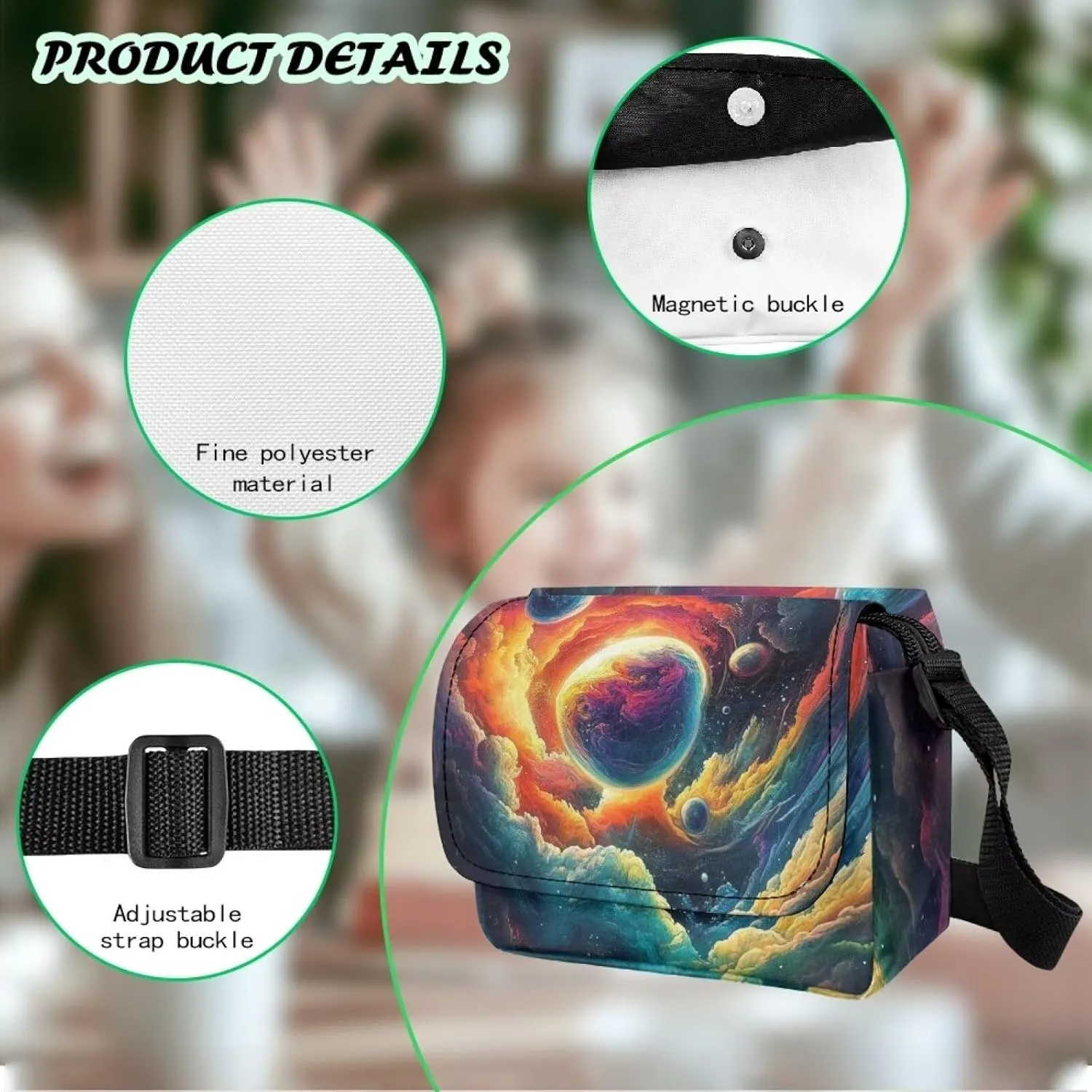 Kids Crossbody Bag for Girls Small Shoulder Bag for Kids Crossbody Handbags with Adjustable Strap for Travel
