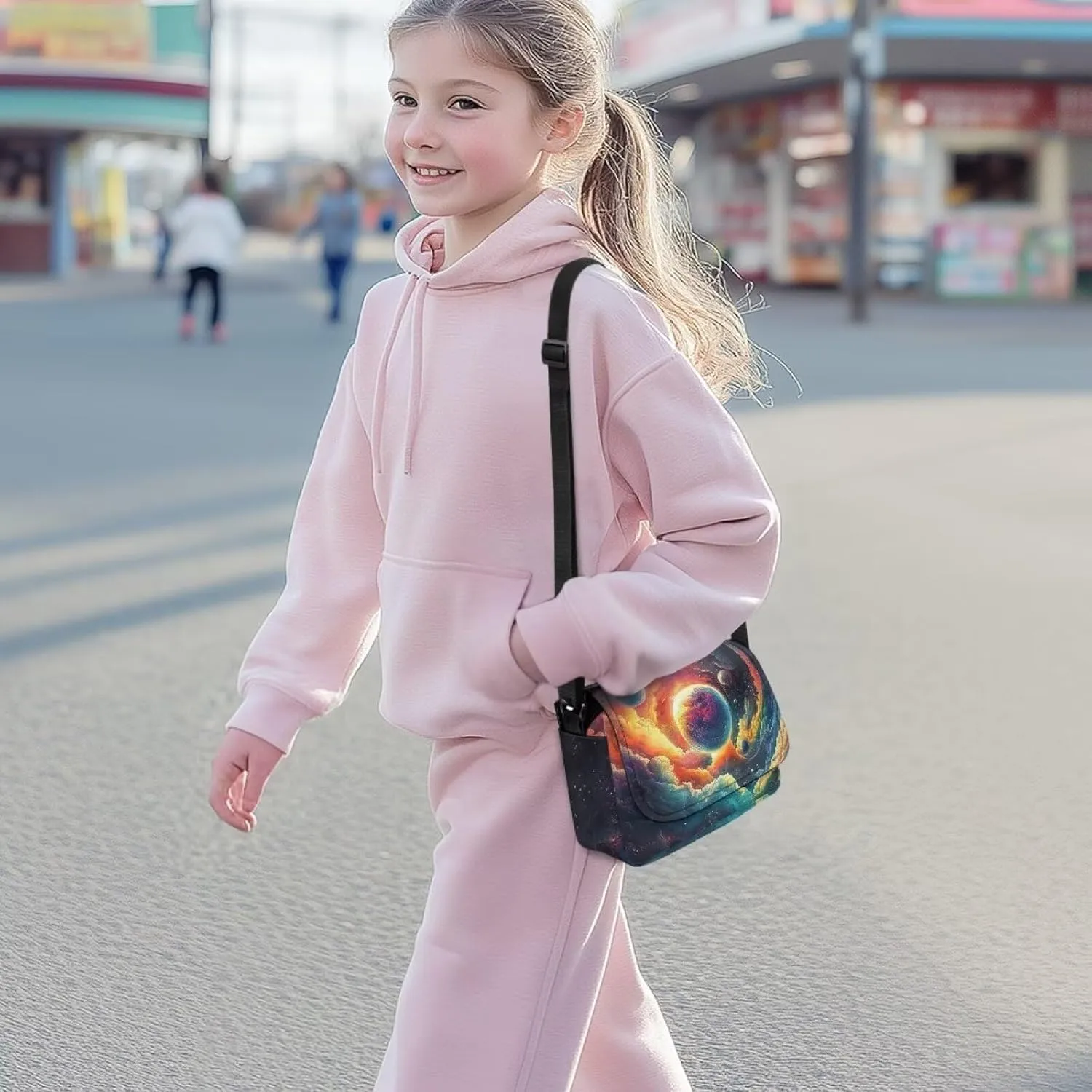 Kids Crossbody Bag for Girls Small Shoulder Bag for Kids Crossbody Handbags with Adjustable Strap for Travel