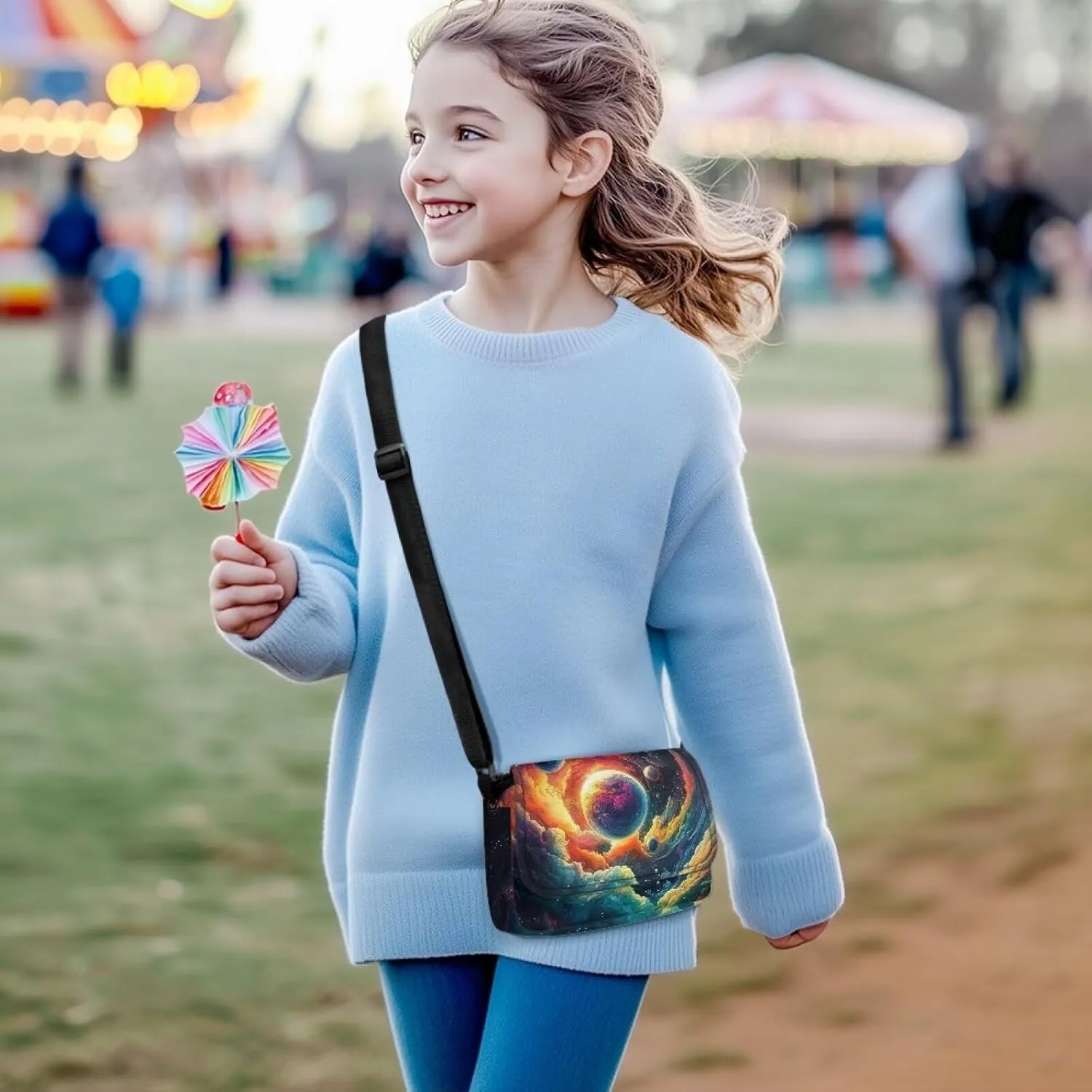 Kids Crossbody Bag for Girls Small Shoulder Bag for Kids Crossbody Handbags with Adjustable Strap for Travel