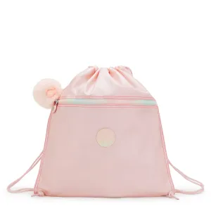 KIPLING Medium backpack (with drawstring) Female Blush Metallic Supertaboo  -  I4786-E7L