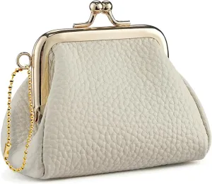 Kiss Lock Coin Change Purse Women Cute PU Leather RFID Wallets Crossbody Purses Small Kiss Clasp Wallet Cross Body Bag