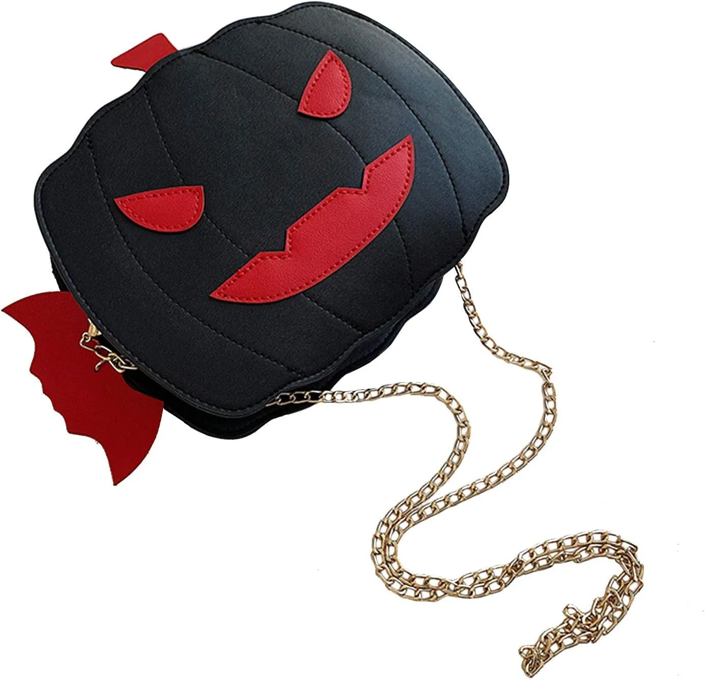 KUANG! Women Pumpkin Shoulder Bag Novelty Devil Crossbody Purse Fashion Halloween Trick or Treat Purses and Handbags