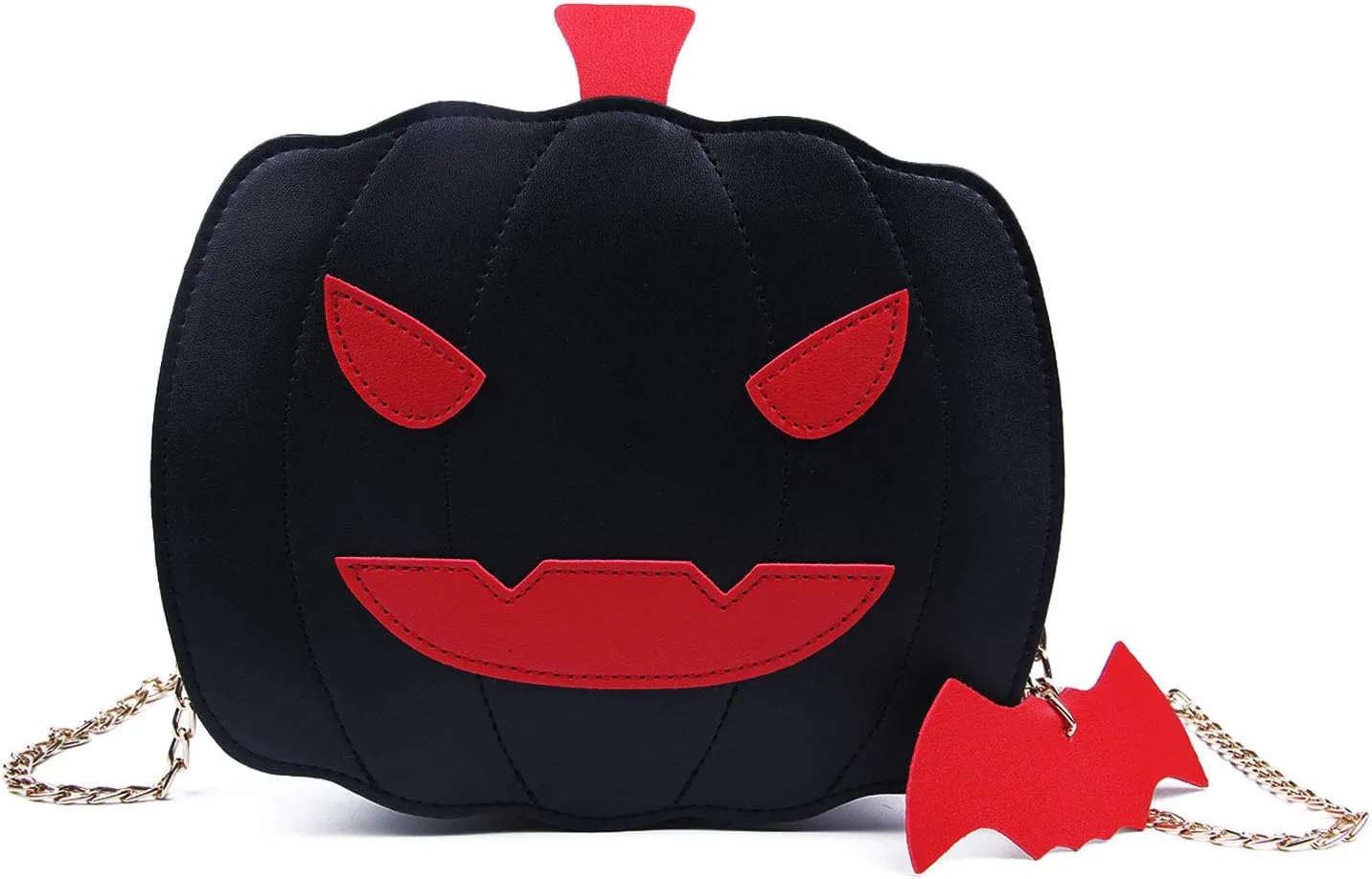 KUANG! Women Pumpkin Shoulder Bag Novelty Devil Crossbody Purse Fashion Halloween Trick or Treat Purses and Handbags