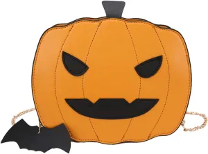 KUANG! Women Pumpkin Shoulder Bag Novelty Devil Crossbody Purse Fashion Halloween Trick or Treat Purses and Handbags