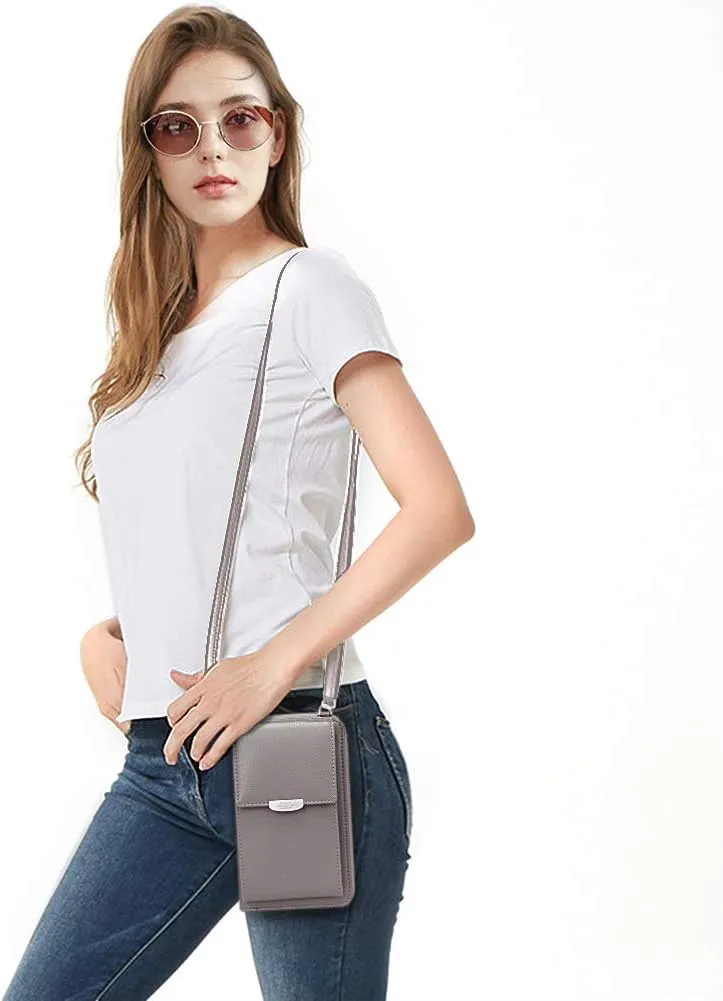 KUKOO Small Crossbody Bag Cell Phone Purse Wallet with Credit Card Slots for Women