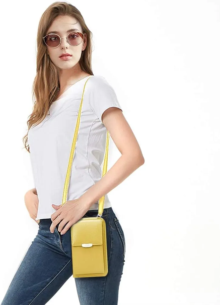 KUKOO Small Crossbody Bag Cell Phone Purse Wallet with Credit Card Slots for Women