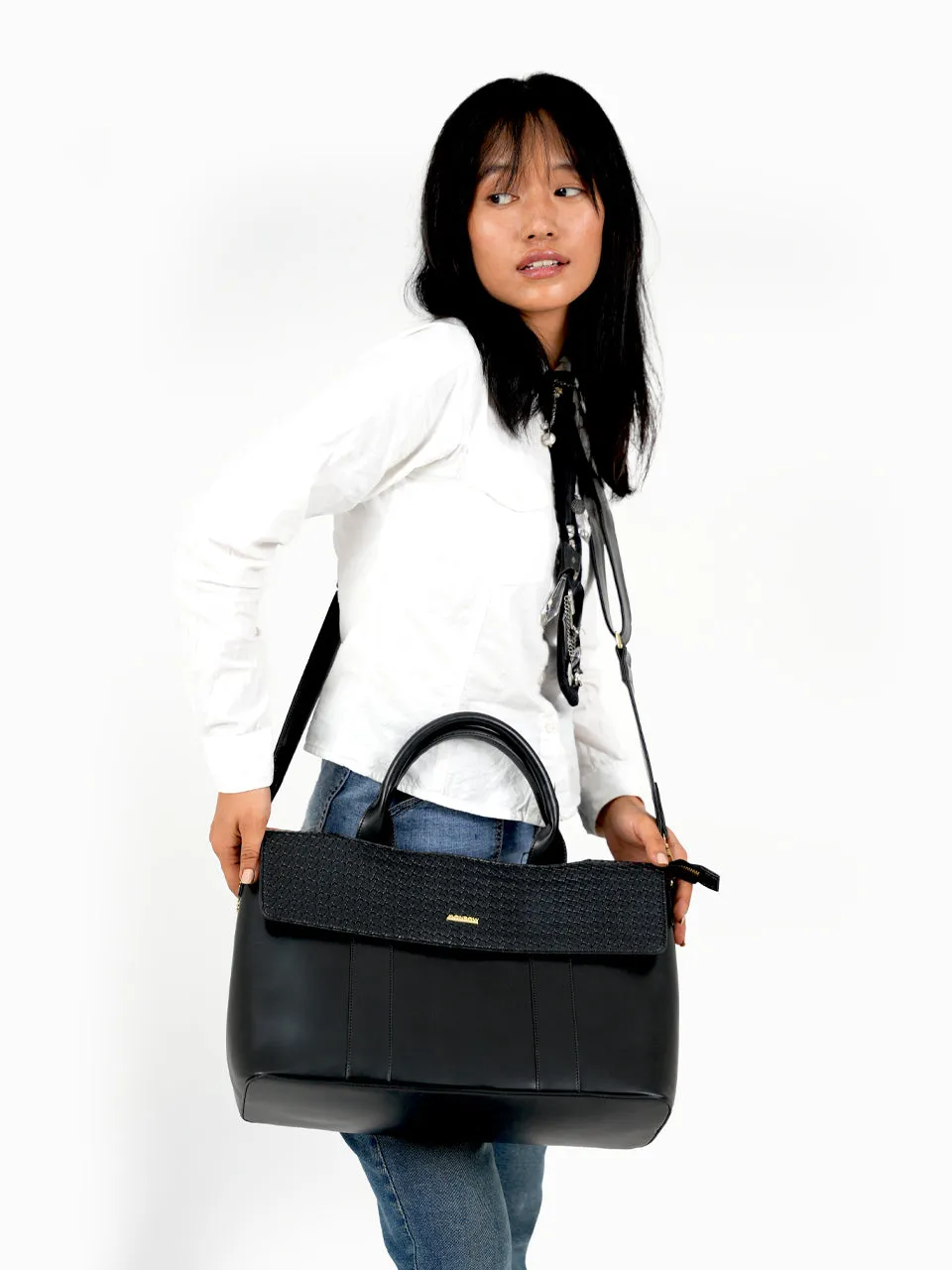 Kyoto Black Laptop Bag