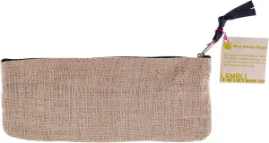 Lama Li Hemp Bag, 4" x 11", Brown
