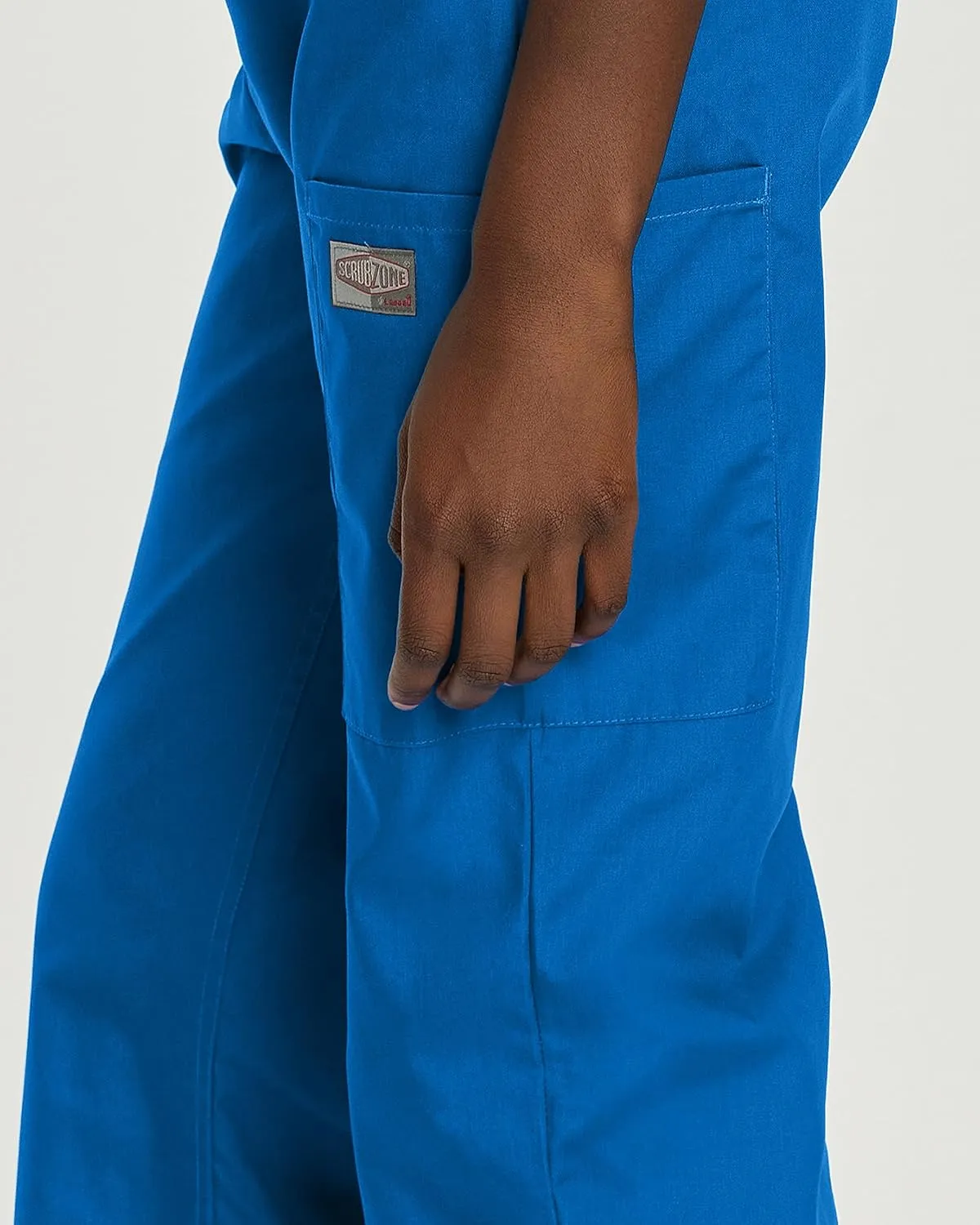 Landau Scrub Zone Relaxed Fit 3-Pocket Elastic Cargo Scrub Pants for Women 83221