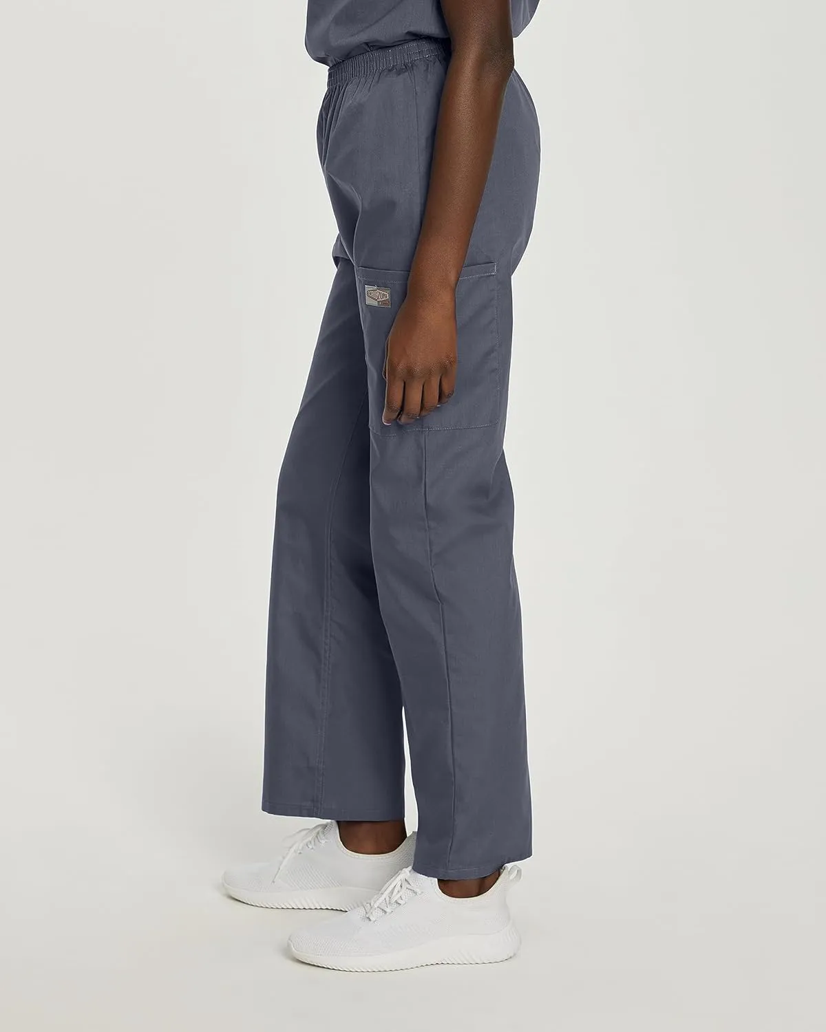 Landau Scrub Zone Relaxed Fit 3-Pocket Elastic Cargo Scrub Pants for Women 83221