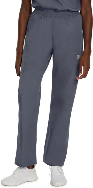 Landau Scrub Zone Relaxed Fit 3-Pocket Elastic Cargo Scrub Pants for Women 83221