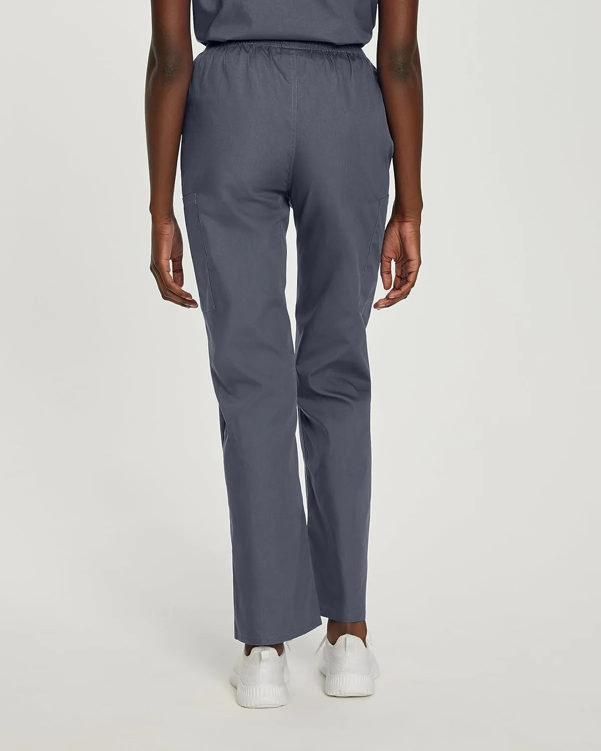 Landau Scrub Zone Relaxed Fit 3-Pocket Elastic Cargo Scrub Pants for Women 83221