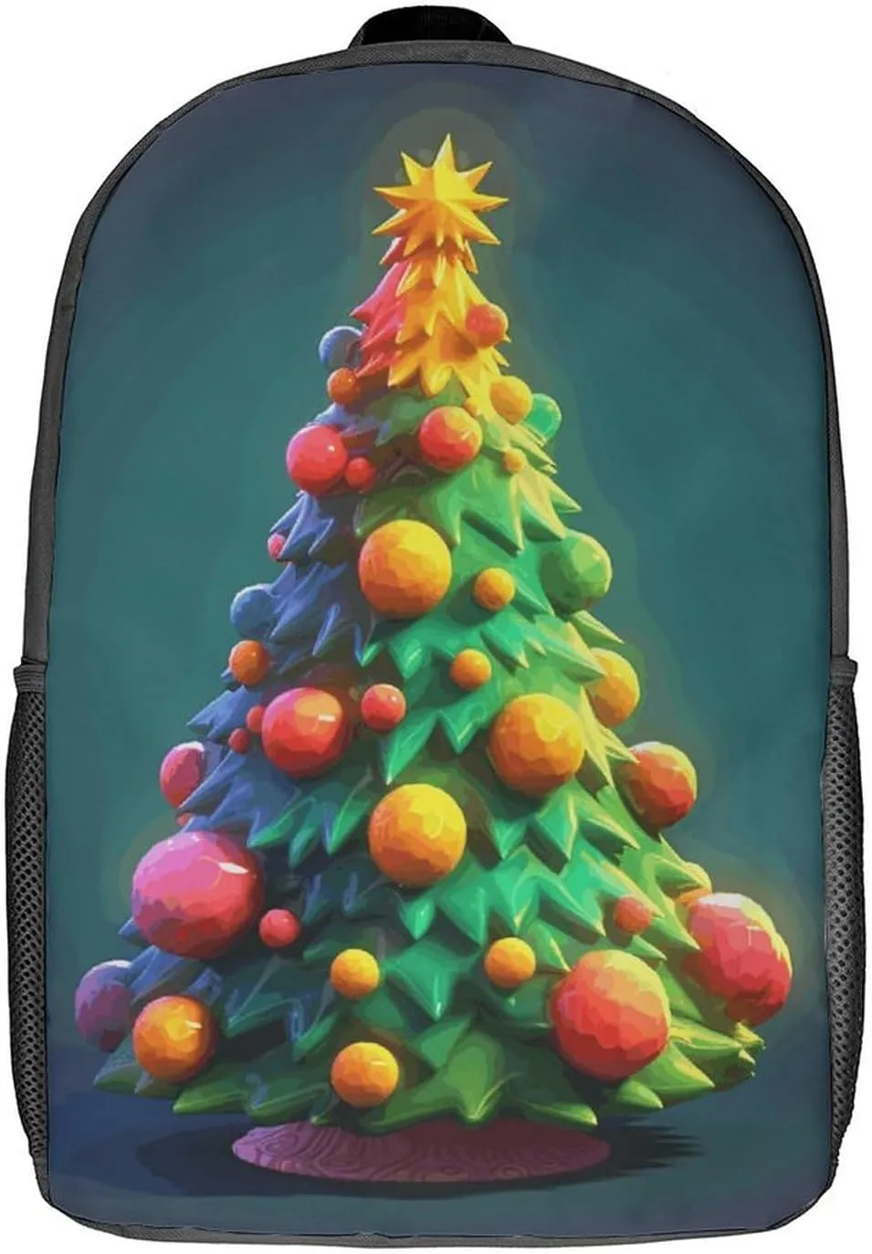 Laptop Backpack for Men Women Daypack Cartoon Christmas Tree79618180-007d-11ef-8e6d-d148611795c7 Computer Bag Travel Backpacks Laptop Bag