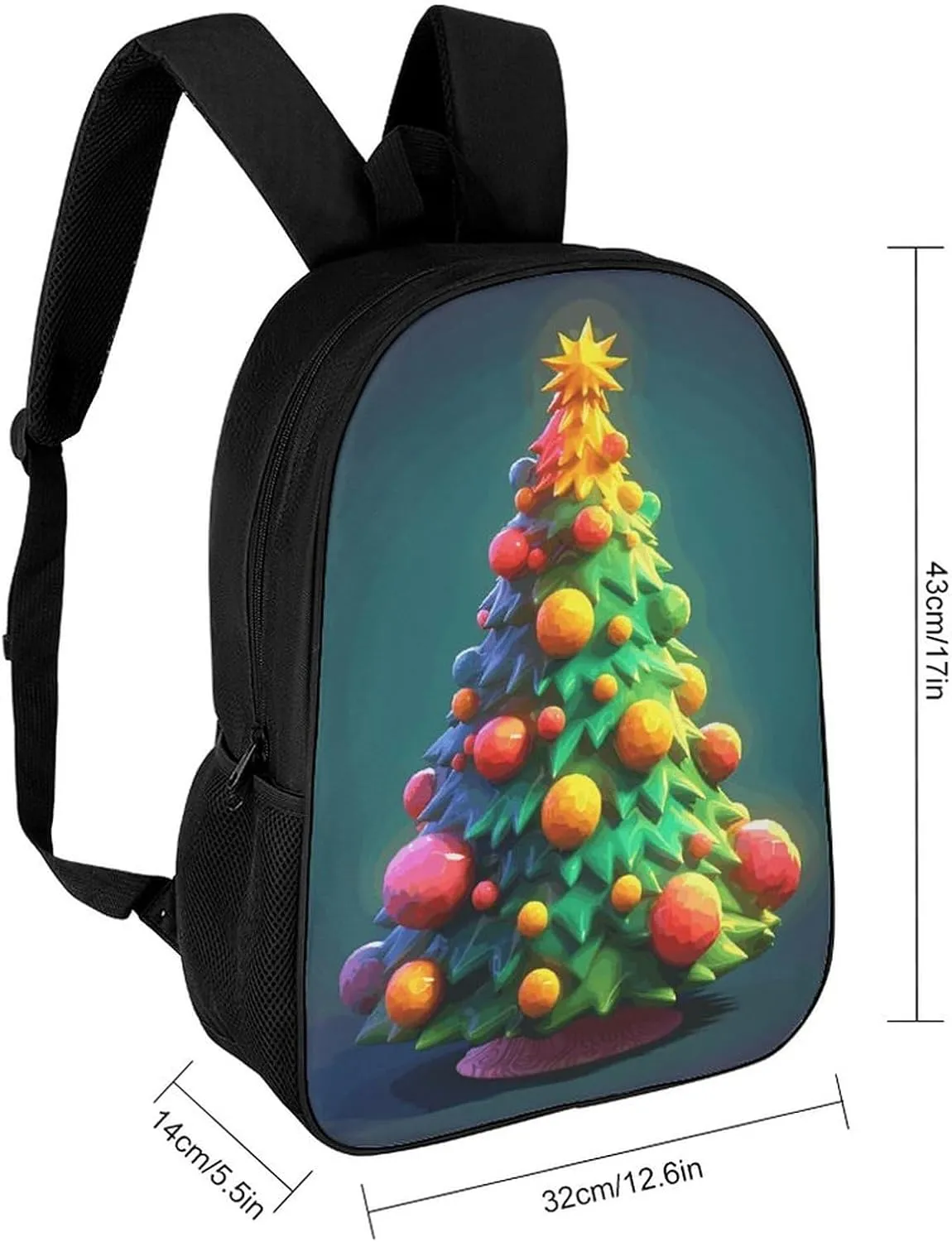 Laptop Backpack for Men Women Daypack Cartoon Christmas Tree79618180-007d-11ef-8e6d-d148611795c7 Computer Bag Travel Backpacks Laptop Bag