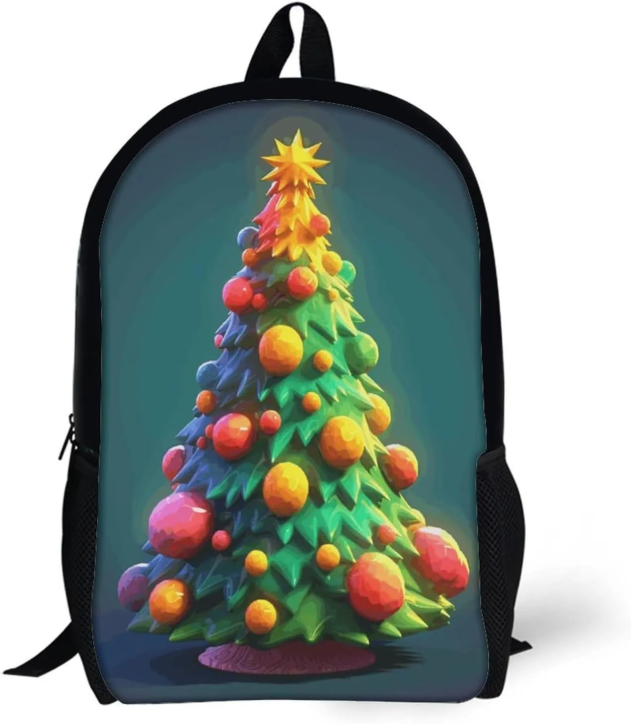 Laptop Backpack for Men Women Daypack Cartoon Christmas Tree79618180-007d-11ef-8e6d-d148611795c7 Computer Bag Travel Backpacks Laptop Bag