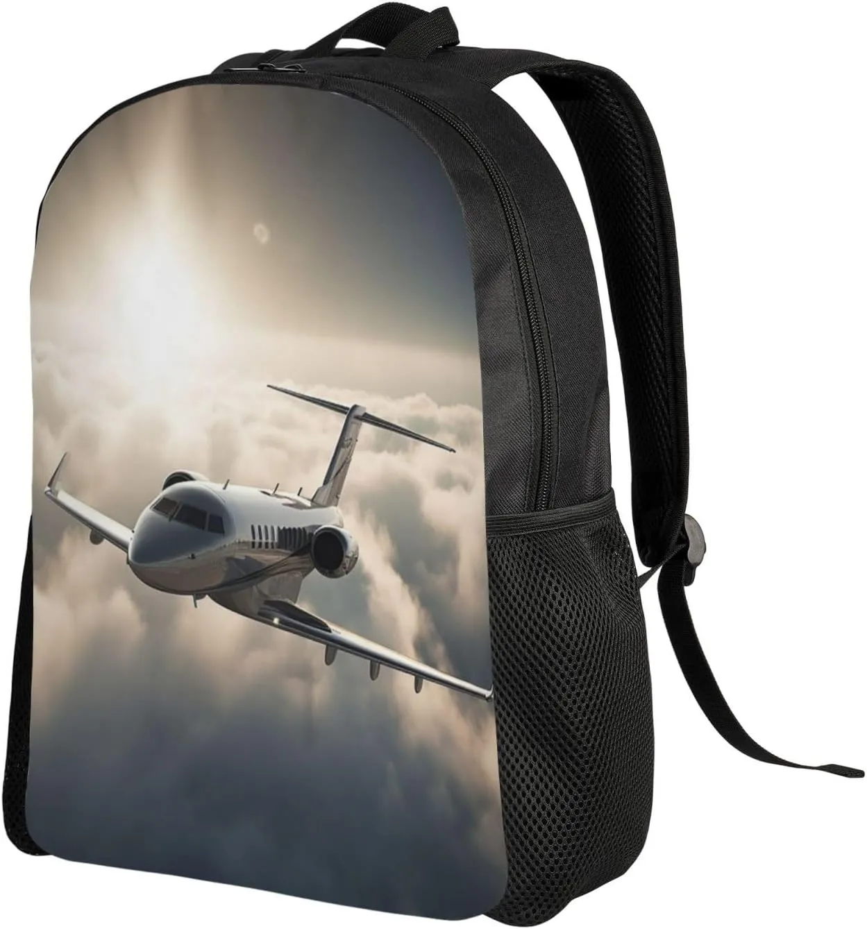 Laptop Backpack for Women Men Carry-on Backpack Flying High Above Clouds Daypack Lightweight Travel Shoulder Bags