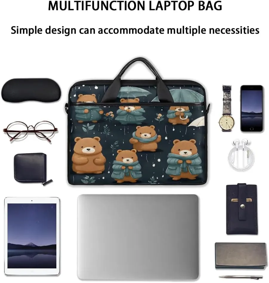 Laptop Shoulder Bag Computer Bag 13-15 Inches Laptop Carrying Case with Shoulder Strap for Women Men