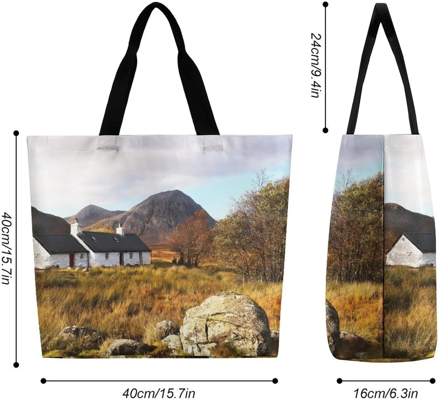 Large Capacity Shopping Tote Bag for Women, Girls