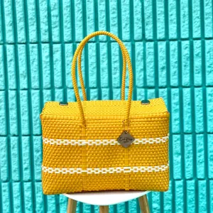 Large Duffel - Mustard   Beige