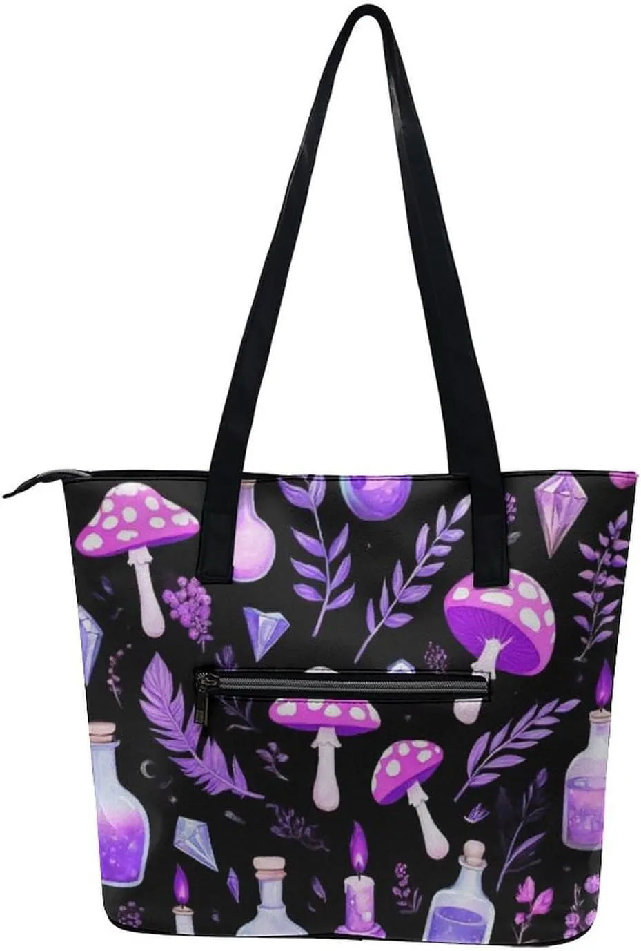 Large Leather Tote Bag Travel Work Daily Essentials Handbag For Women Men
