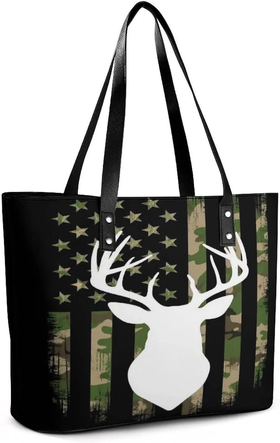 Large Leather Tote Bag Travel Work Daily Essentials Handbag For Women Men