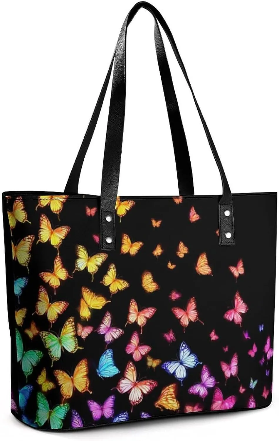 Large Leather Tote Bag Travel Work Daily Essentials Handbag For Women Men