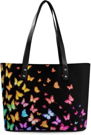 Large Leather Tote Bag Travel Work Daily Essentials Handbag For Women Men