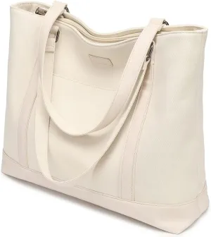 Large Tote Bags for Women 15.6 Inch Laptop Bag Lightweight Canvas Professional Work Briefcase