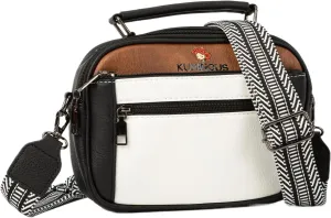 Leather Crossbody Bag for Women,Small Cross Body Trendy Vegan Purses for Women with Adjustable Shoulder Strap