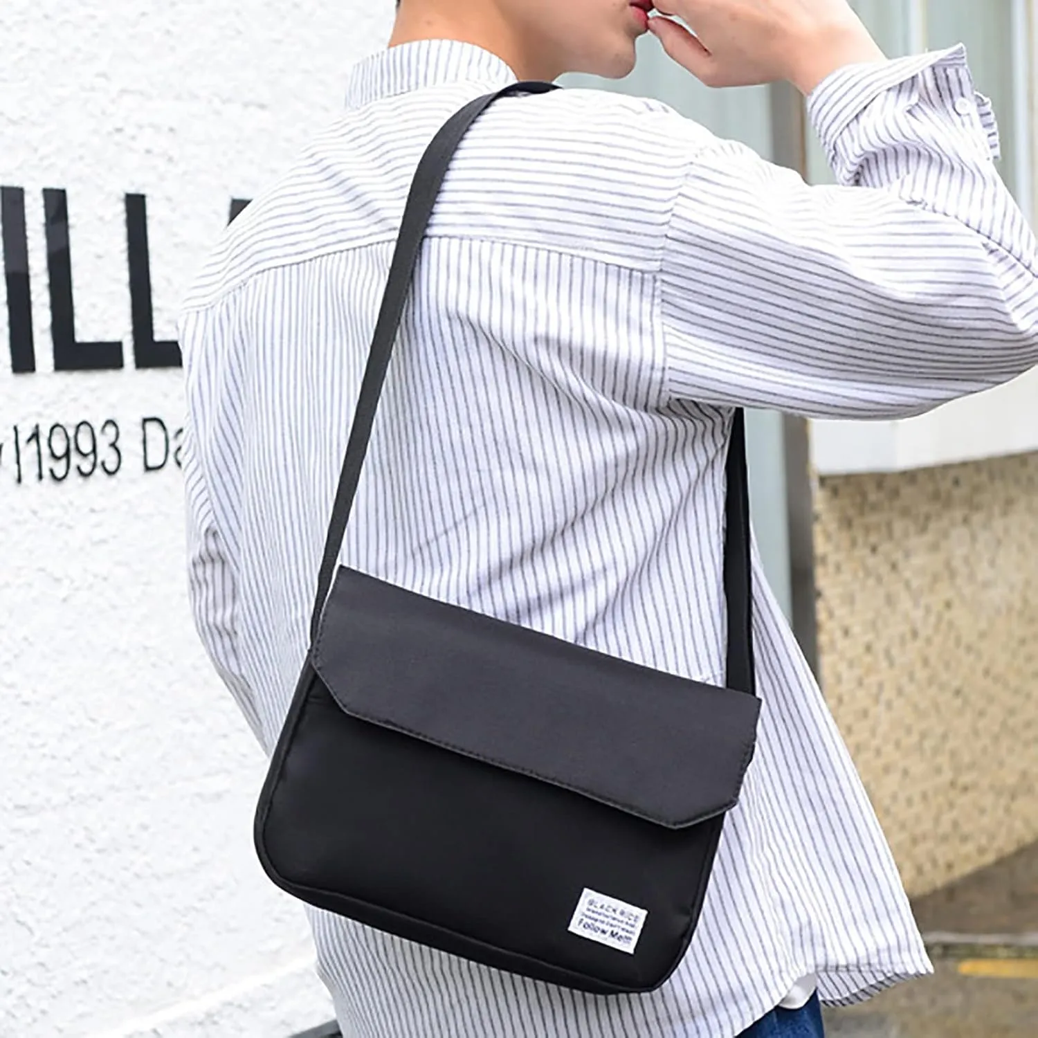 Leather Crossbody Bags for Women Cute Hobo Tote Handbags Mini Clutch Purses with Zipper Closure Messenger Bag(Black)
