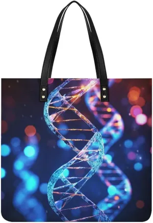 Leather Handbag for Women Tote Bag with Magnetic Buckle Wildlife Spider Crossbody Bag Shoulder Bags