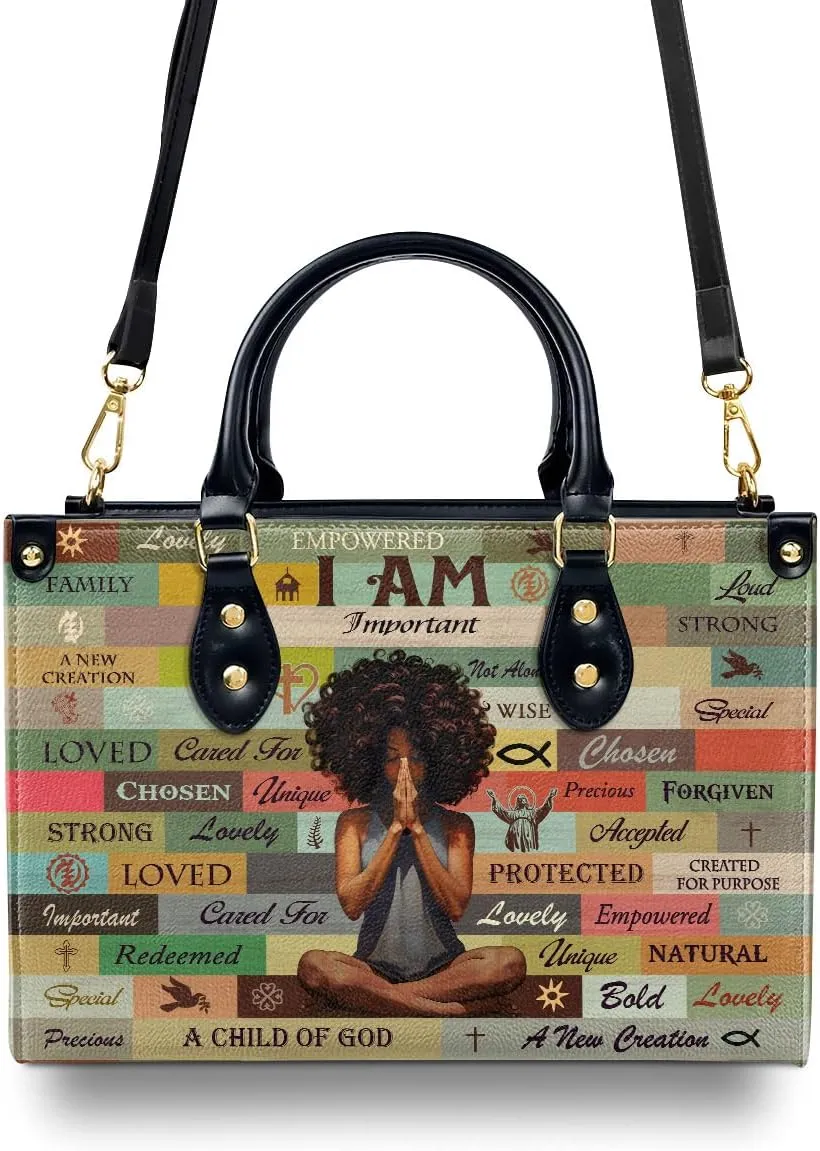 Leather Handbag, Tote Bag For Women - Mothers Day Gifts - Birthday Gifts For Grandma, Mom, Besties - Purse For Women