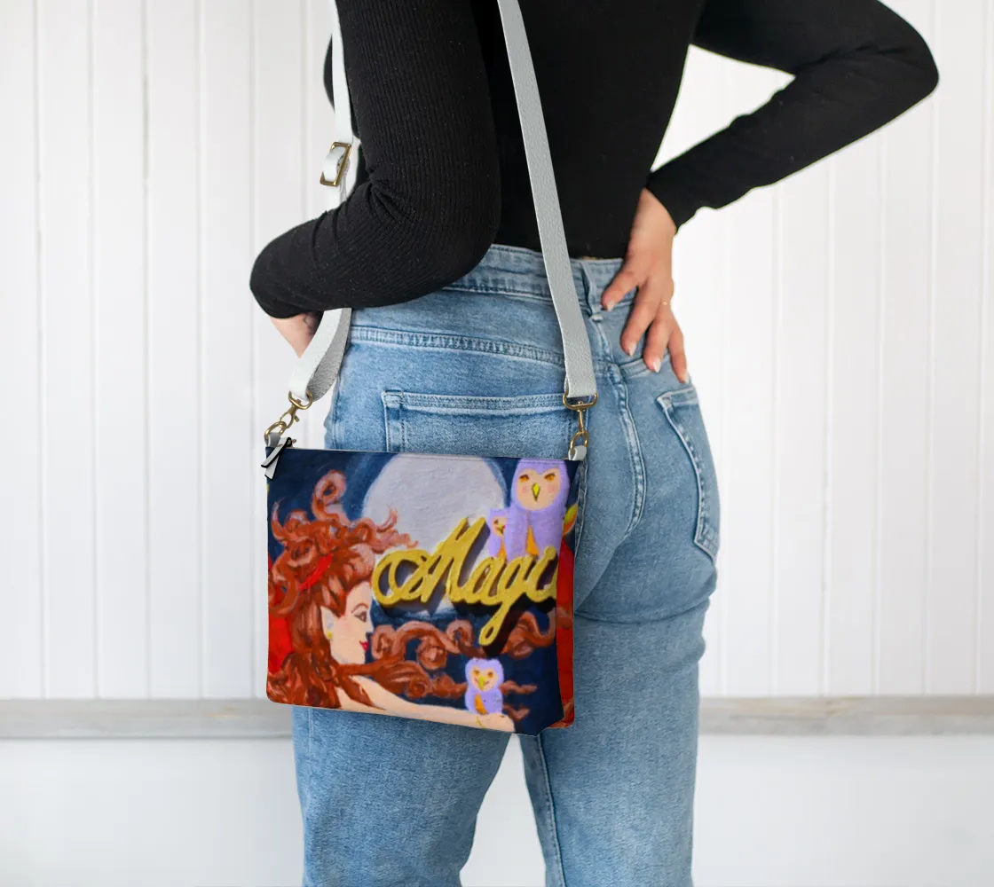 Leather Priority shipping Outstanding Vegan Magig Purse Crossbody