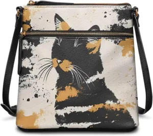 Leather Purses for Women, Leather Hobo Bags for Women Vintage Travel Sling Purse Multi Pockets Shoulder Bag