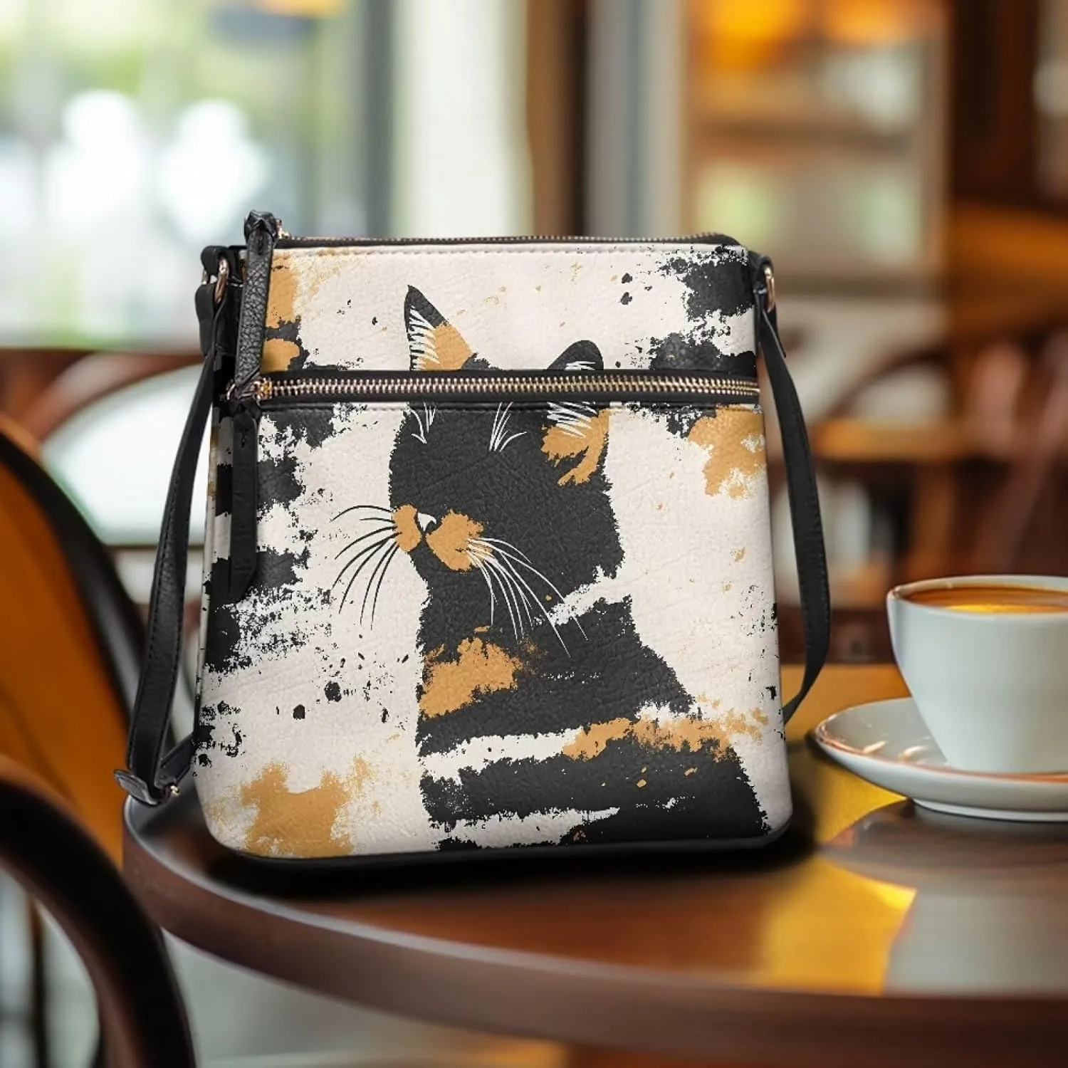 Leather Purses for Women, Leather Hobo Bags for Women Vintage Travel Sling Purse Multi Pockets Shoulder Bag