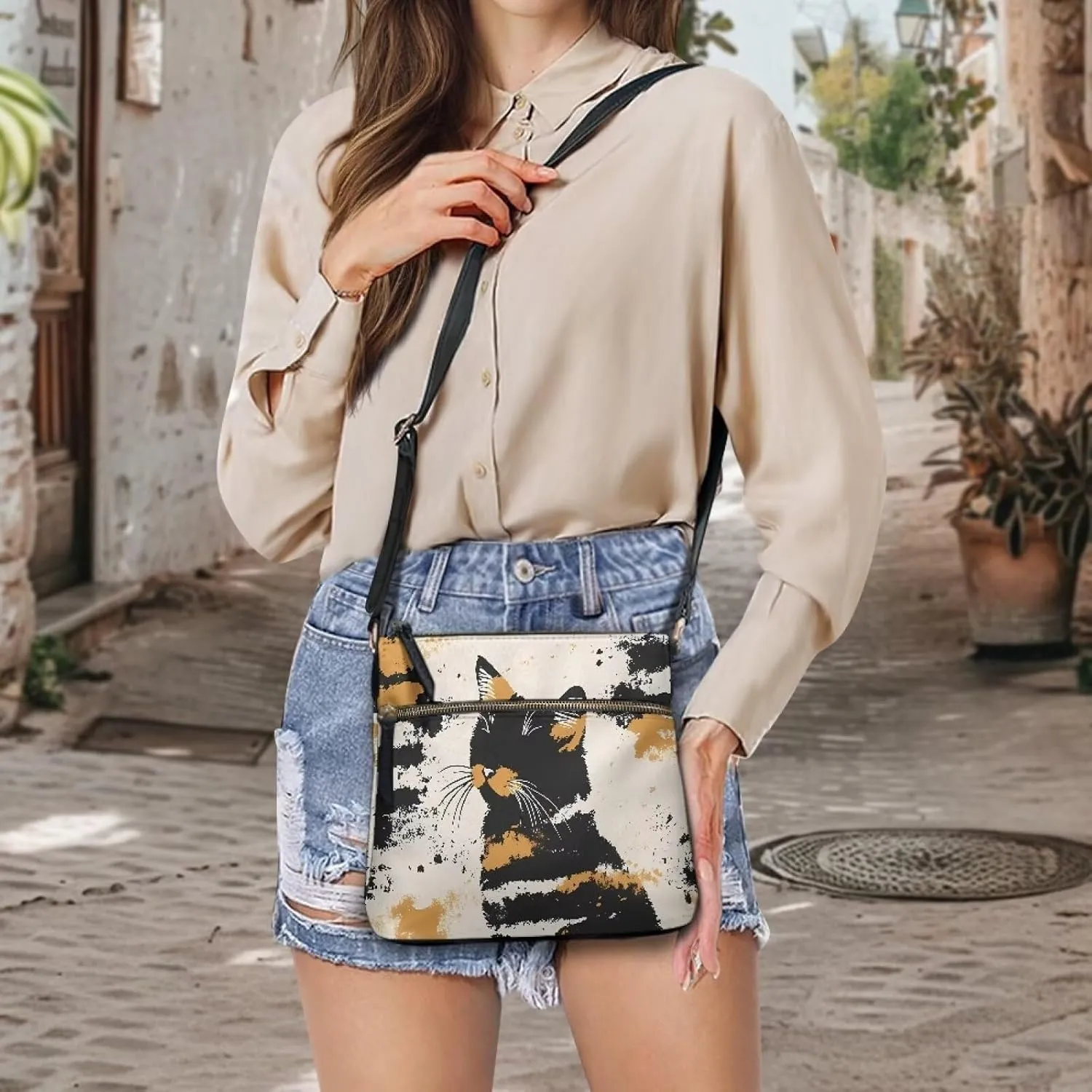 Leather Purses for Women, Leather Hobo Bags for Women Vintage Travel Sling Purse Multi Pockets Shoulder Bag