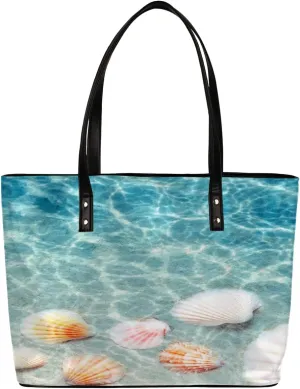 Leather Tote Bag for Women Fashion Shoulder Bag Purses and Handbags Large Capacity Satchel Bags for Work Travel
