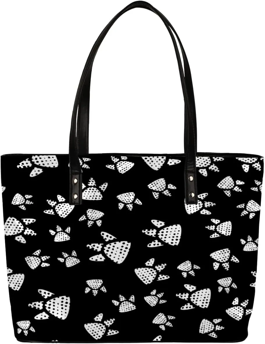 Leather Tote Bag for Women Fashion Shoulder Bag Purses and Handbags Large Capacity Satchel Bags for Work Travel